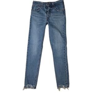LEVI'S 501 S Skinny Button Fly Jeans Women's Size 24/28